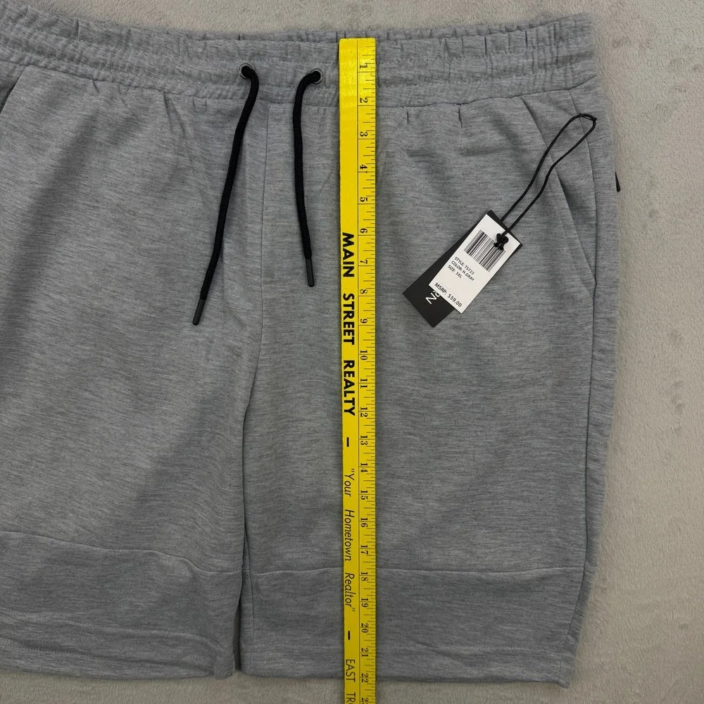 True Born Shorts Mens 3XL Gray‎ Drawstring Athletic Knit Lounge Pockets